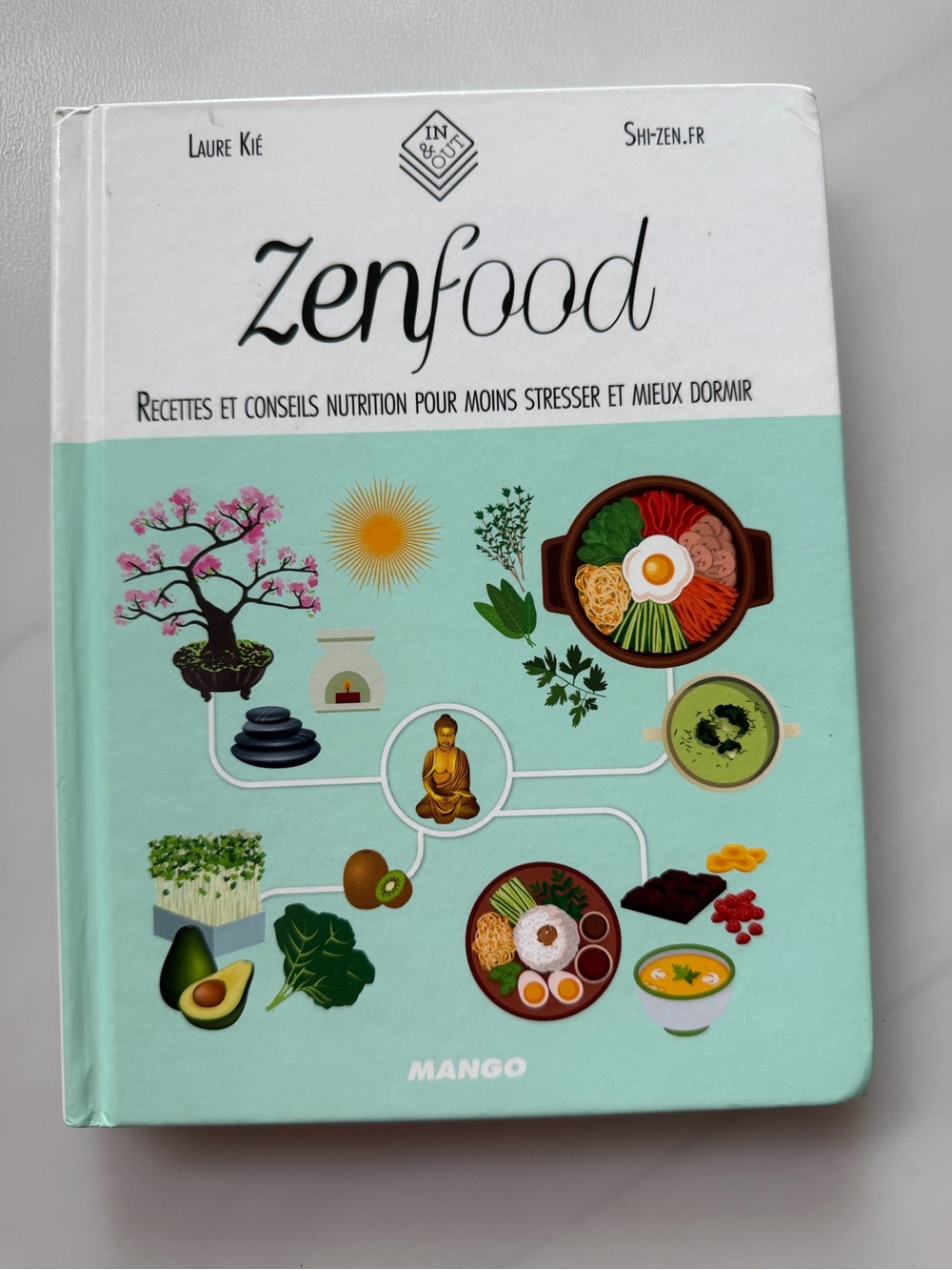 ZenFood Laure Kié 2016 French Cookbook Recipes Nutrition Stress Sleep Man